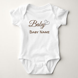 Personalized Baby Name Pregnancy Announcement Baby Bodysuit