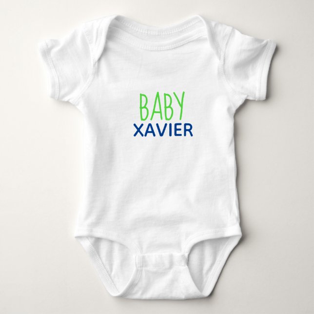 PERSONALIZED BABY one-piece Baby Bodysuit (Front)