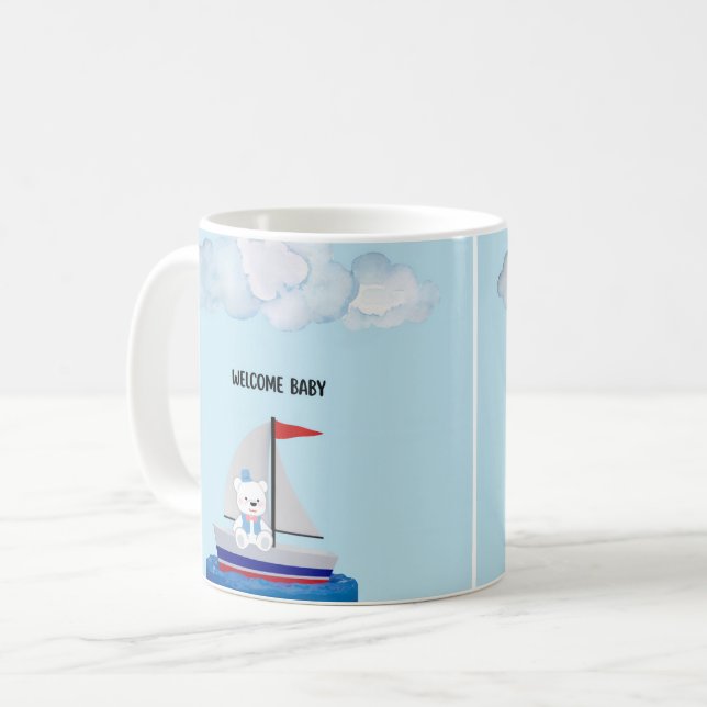 Personalized Baby Shower Mug  (Front Left)