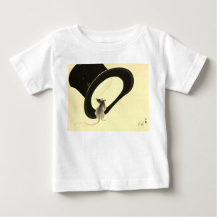 PERSONALIZED BABY T-SHIRT MOUSE WITH TOP HAT