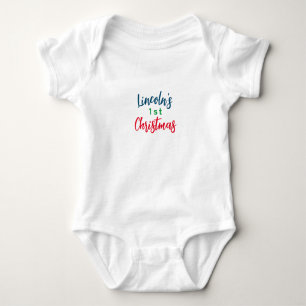 PERSONALIZED BABY'S FIRST CHRISTMAS bodysuit
