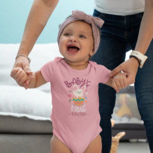 PERSONALIZED BABY'S FIRST EASTER BABY BODYSUIT