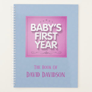 Personalized Baby's First Year Planner