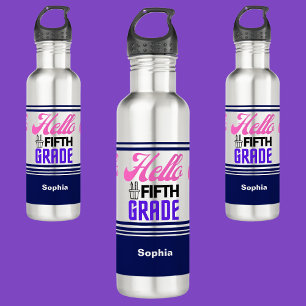 Personalized Back To School Fifth Grade  710 Ml Water Bottle
