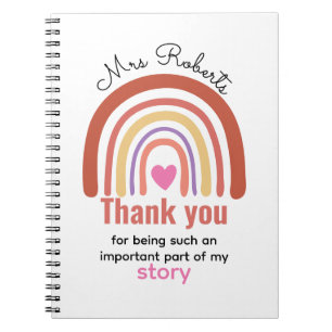 Personalized Back To School  for Teachers Students Notebook