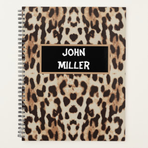 Personalized Back to school leopard skin Planner