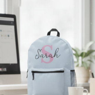 personalized backpack, kids fashion, customized printed backpack