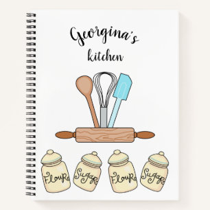 Personalized Bakers Tools Notebook
