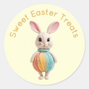 Personalized Bakery Favor Label, Cute Colorful  Classic Round Sticker