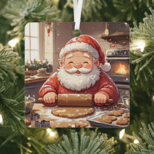 Personalized "Baking Spirits Bright" Christmas Metal Tree Decoration