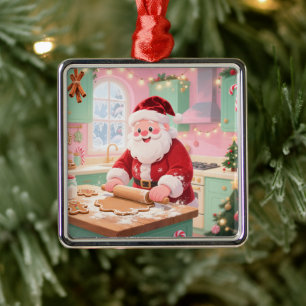 Personalized "Baking Spirits Bright" Christmas Metal Tree Decoration