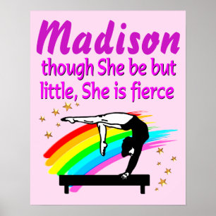 PERSONALIZED BALANCE BEAM QUEEN GYMNASTICS POSTER