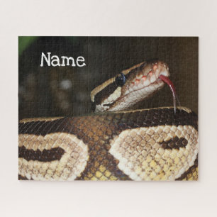 Personalized Ball Python Pet Snake Jigsaw Puzzle