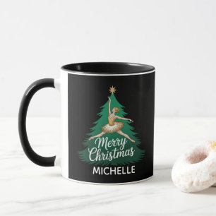 Personalized Ballerina ballet dancer christmas Mug