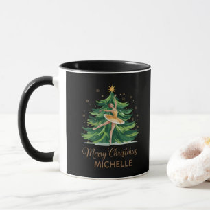 Personalized Ballerina ballet dancer christmas Mug