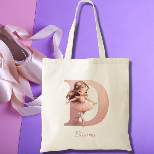 Personalized Ballerina Tote Bag