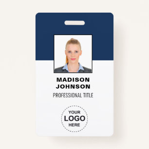 Personalized Barcode ID Cards with Logo and Photo ID Badge