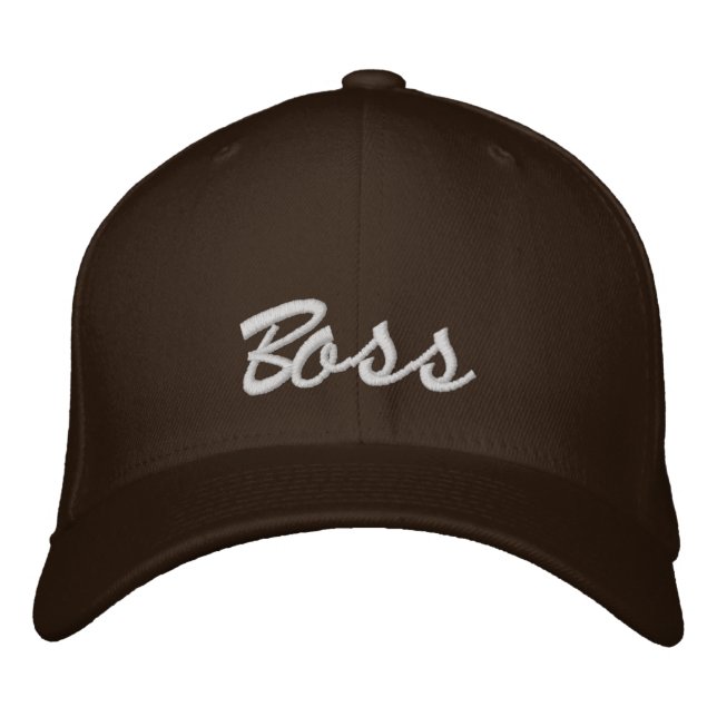 Personalized Baseball Cap Boss Hat (Front)