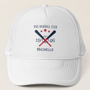 Personalized baseball Club Name Classic Trucker Hat