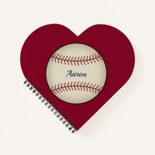 Personalized Baseball Notebook Gift