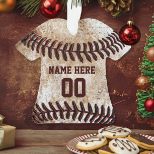 Personalized Baseball Ornaments