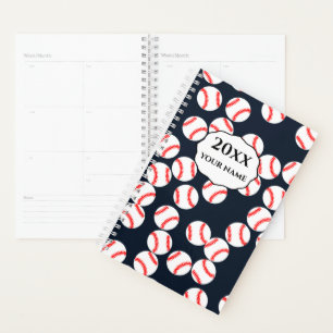 Personalized Baseball Planner Notebook