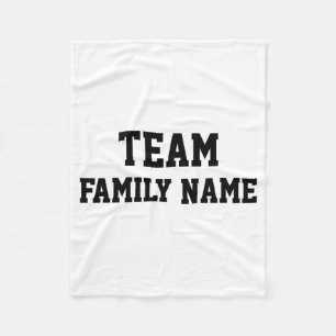 Personalized Baseball Style Family Team Toddler T  Fleece Blanket