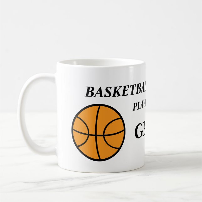 Personalized Basketball Coffee Mugs (Left)