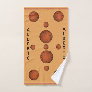 Personalized BASKETBALL  Hand Towel