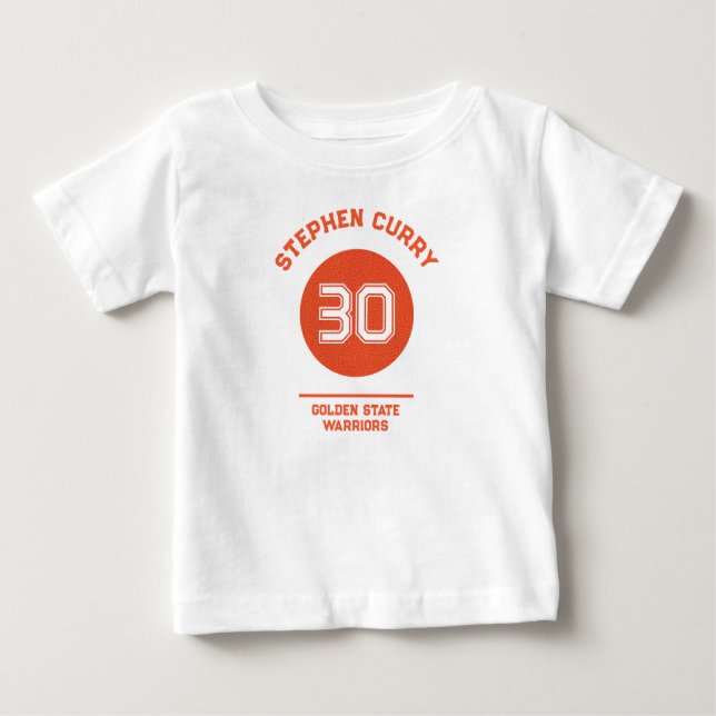 Personalized Basketball Player Sport Name Simple Baby T-Shirt (Front)