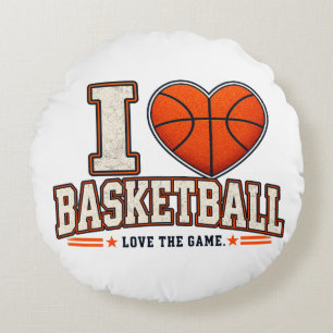 Personalized Basketball Throw Pillow   I Love Bask