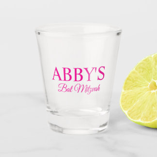 Personalized Bat Mitzvah Shot Glass