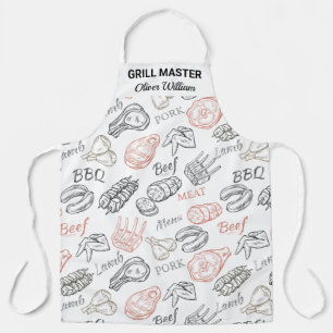 Personalized BBQ Grill Chef Barbecue Master Apron