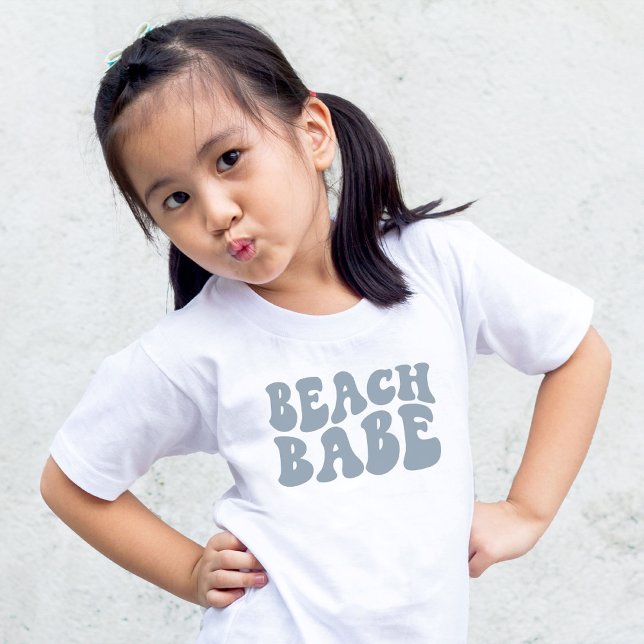 Personalized Beach Babe Flower Girl Bridal Party T-Shirt (Creator Uploaded)