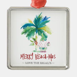 Personalized Beach Christmas Ornaments
