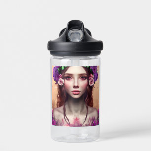 Personalized Beautiful Enchantress Fantasy AI Art Water Bottle