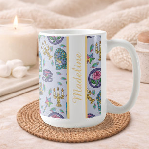 Personalized Beauty and the Beast Book Girl Coffee Mug