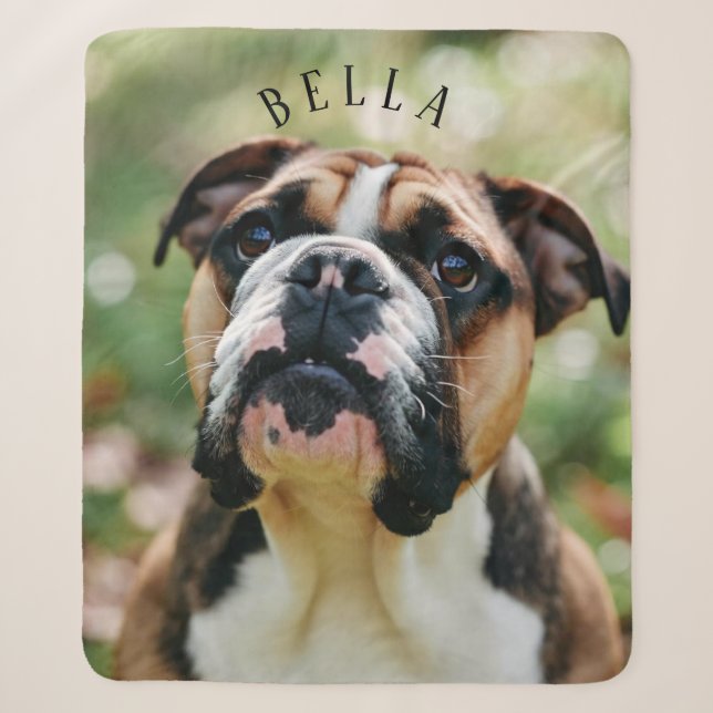 Personalized Beloved Pet Sherpa Blanket (Front)