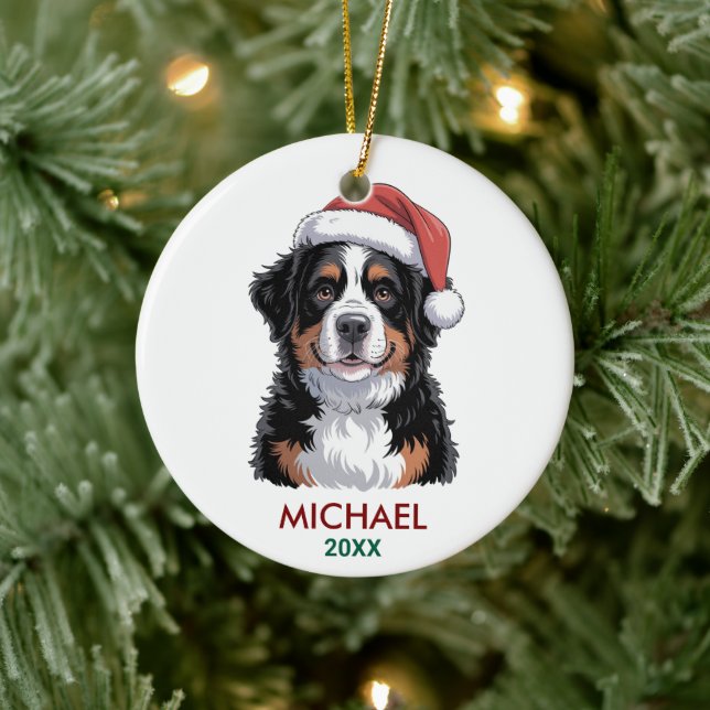 Personalized Bernese Mountain Dog Christmas        Ceramic Tree Decoration (Tree)