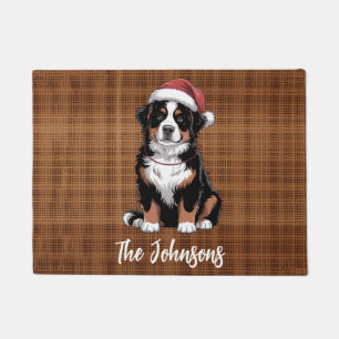 Personalized Bernese Mountain Dog Christmas        Doormat