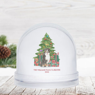 Personalized Bernese Mountain Dog Christmas Snowglobe