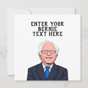 PERSONALIZED BERNIE SANDERS CARD