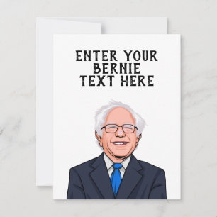 PERSONALIZED BERNIE SANDERS CARD