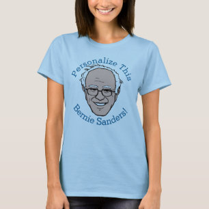 PERSONALIZED Bernie Sanders Cartoon Face T-Shirt