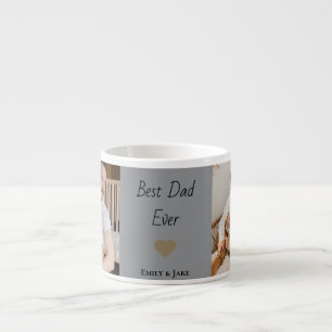 Personalized Best Dad Ever Espresso Mug Kids Names