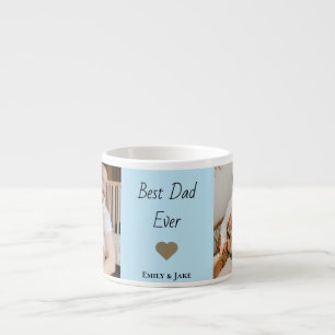 Personalized Best Dad Ever Espresso Mug Kids Names