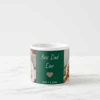 Personalized Best Dad Ever Espresso Mug Kids Names