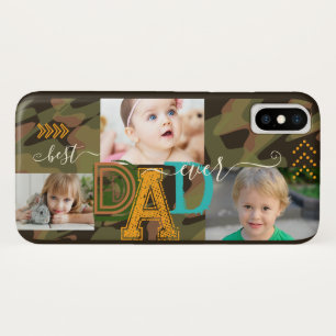 Personalized Best DAD Ever Photo Camo Green Case-Mate iPhone Case