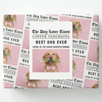 Personalized “Best Dog Ever” Dog Newspaper