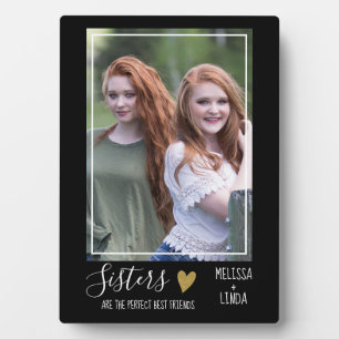 Personalized Best Friends Sister Quote Photo Plaque